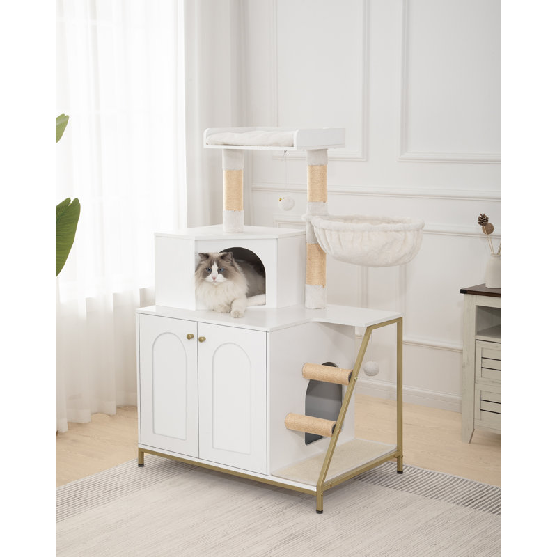 Cat house litter box hotsell